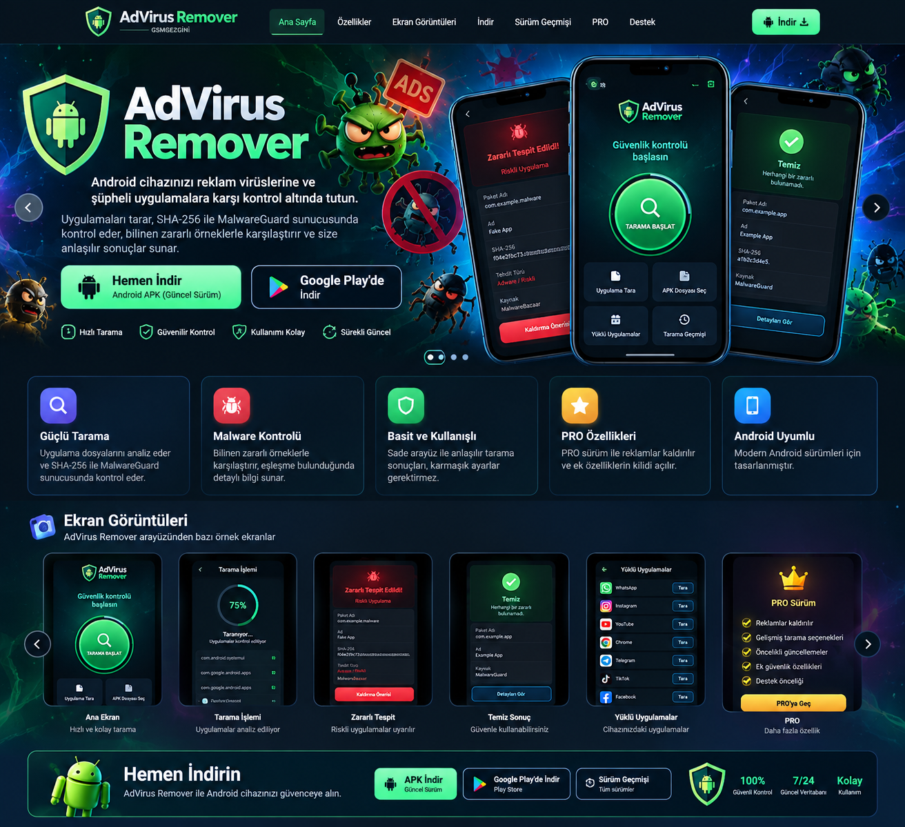 AdVirus Remover • Tam Tanıtım